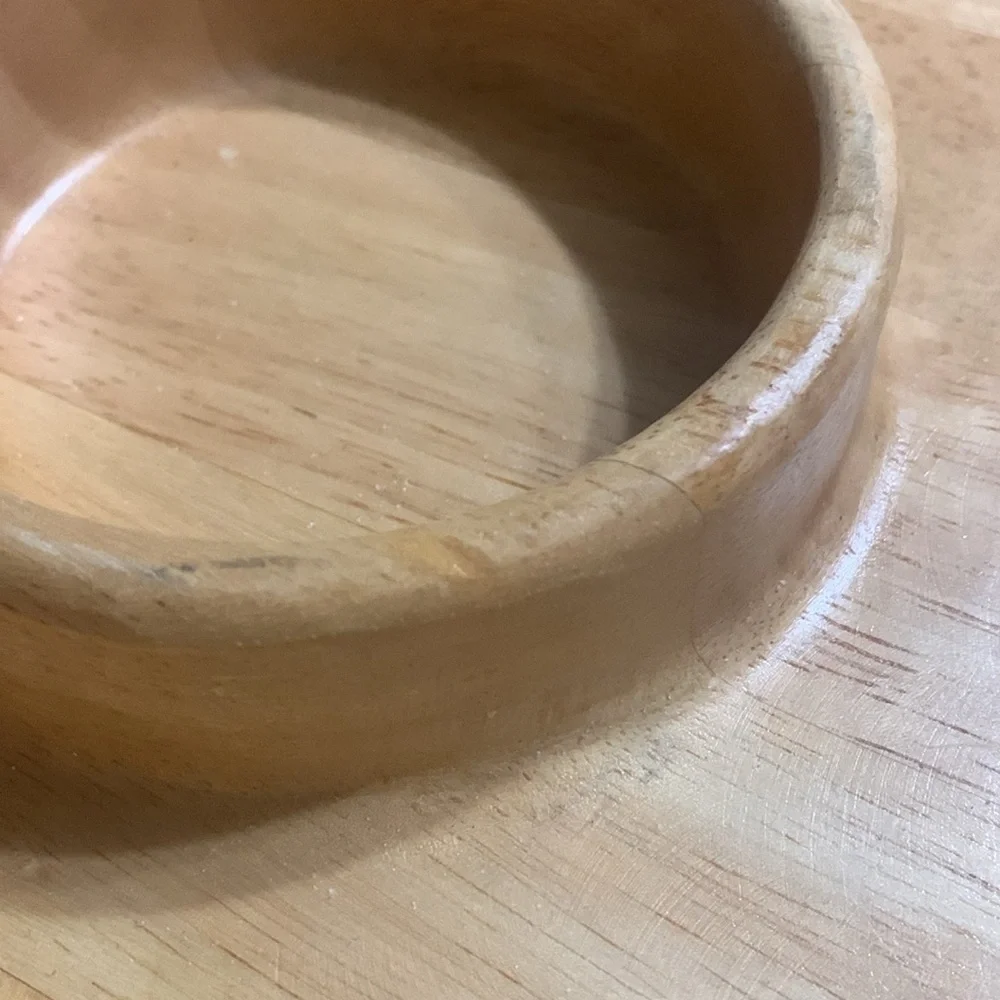 Crate & Barrel Beech Wood chip and dip serving tray